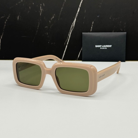 NEW SL534 SUNRISE 007 SAINT LAURENT NUDE GREEN SL 534 SAINT LAURENT SUNGLASSES - Picture 2 of 10
